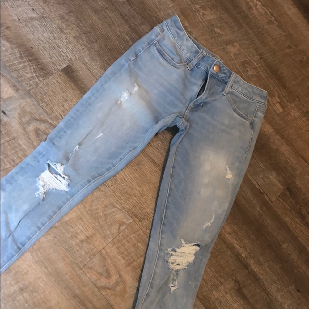 American Eagle 360° super stretch lightwash jeans